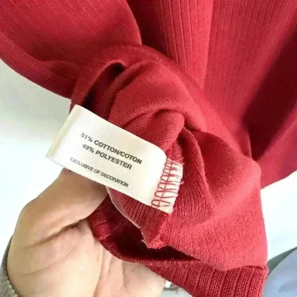 Wisconsin Badgers Cutter Buck Red Mock Neck Shirt Short Sleeve University XL Men - Picture 9 of 12